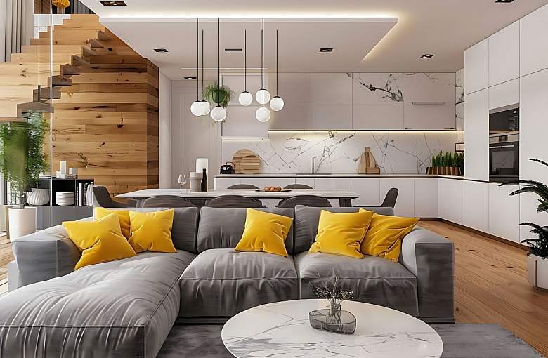 Jak urządzić salon z aneksem kuchennym? Idealne połączenie dla niewielkich mieszkań