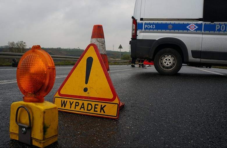 Wypadek na DK-81 w Pawłowicach