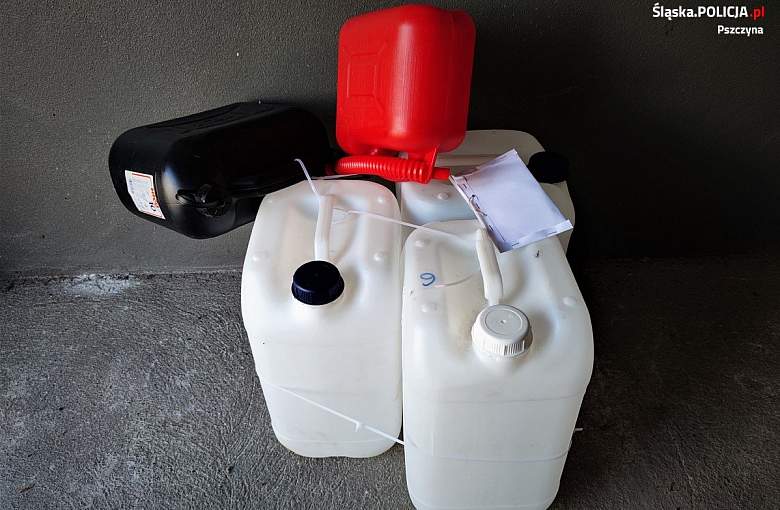Złodziej paliwa w rękach mundurowych