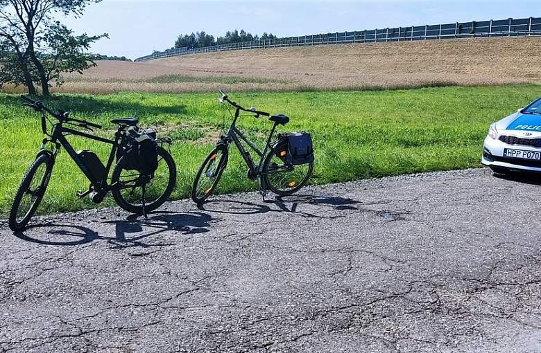 Niebezpieczne zdarzenie z udziałem dwóch rowerzystów