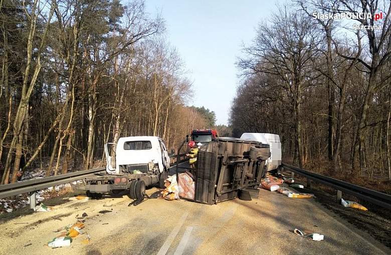 Zderzenie pięciu pojazdów w Kobielicach