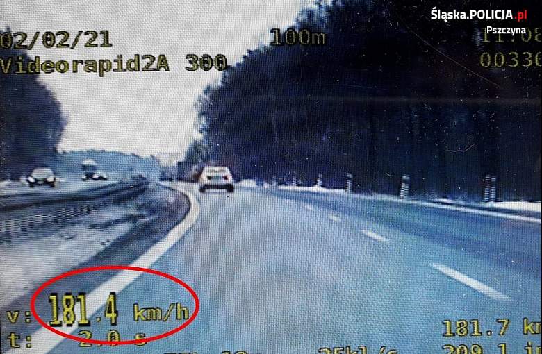 Znacznie przekroczył dozwoloną prędkość 